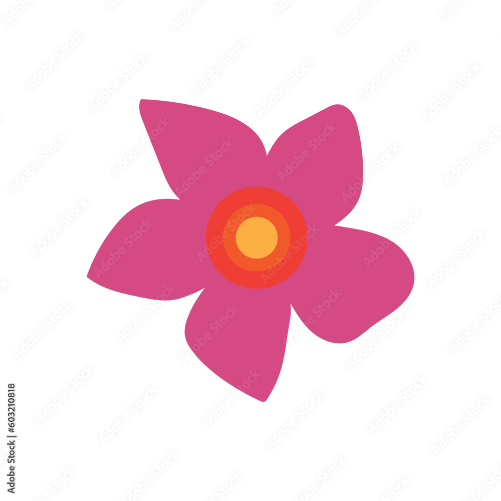 Beauty plumeria icon flowers design illustration symbol