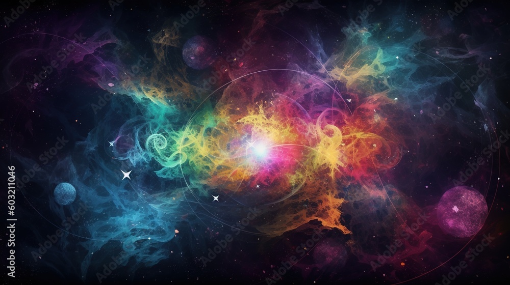 a Mystical and Otherworldly Background for Your Desktop Featuring Cosmic Auras
