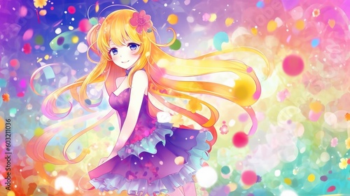 Cute Anime Girl in a Magical World
