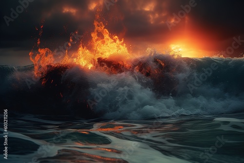 sea of water and fire