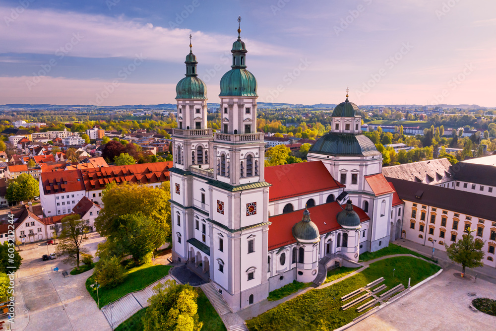 Basilica St. Lorenz in Kempten (Bavaria, Germany) on a sunny spring morning Basilica St. Lorenz in Kempten (Bavaria, Germany) on a sunny spring morning