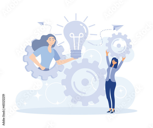 Remote home education, STEM activities, quarantine learning daily routine,  flat vector modern illustration