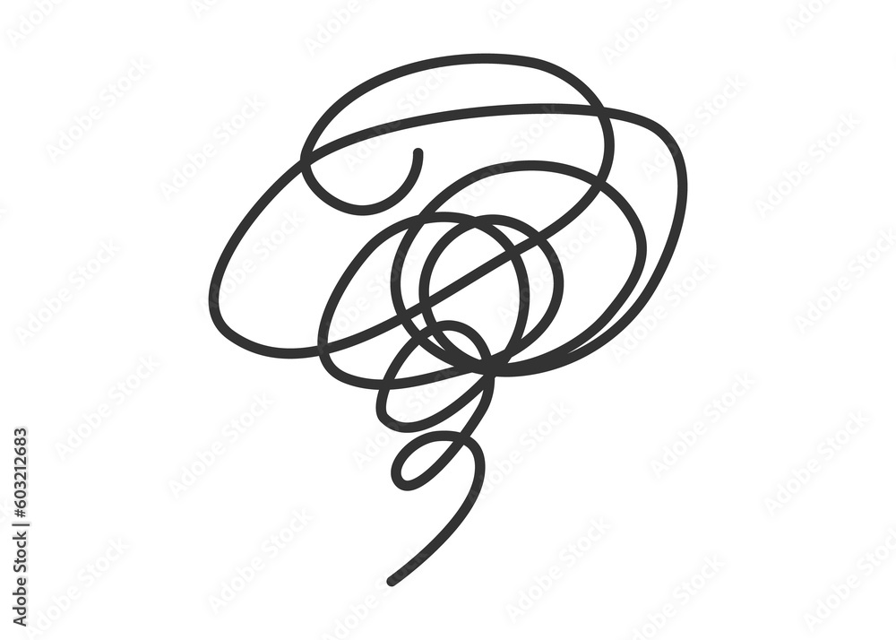 もやもやマークの背景 吹き出し素材のイラスト 不安 悩み 困るなどのアイコン素材