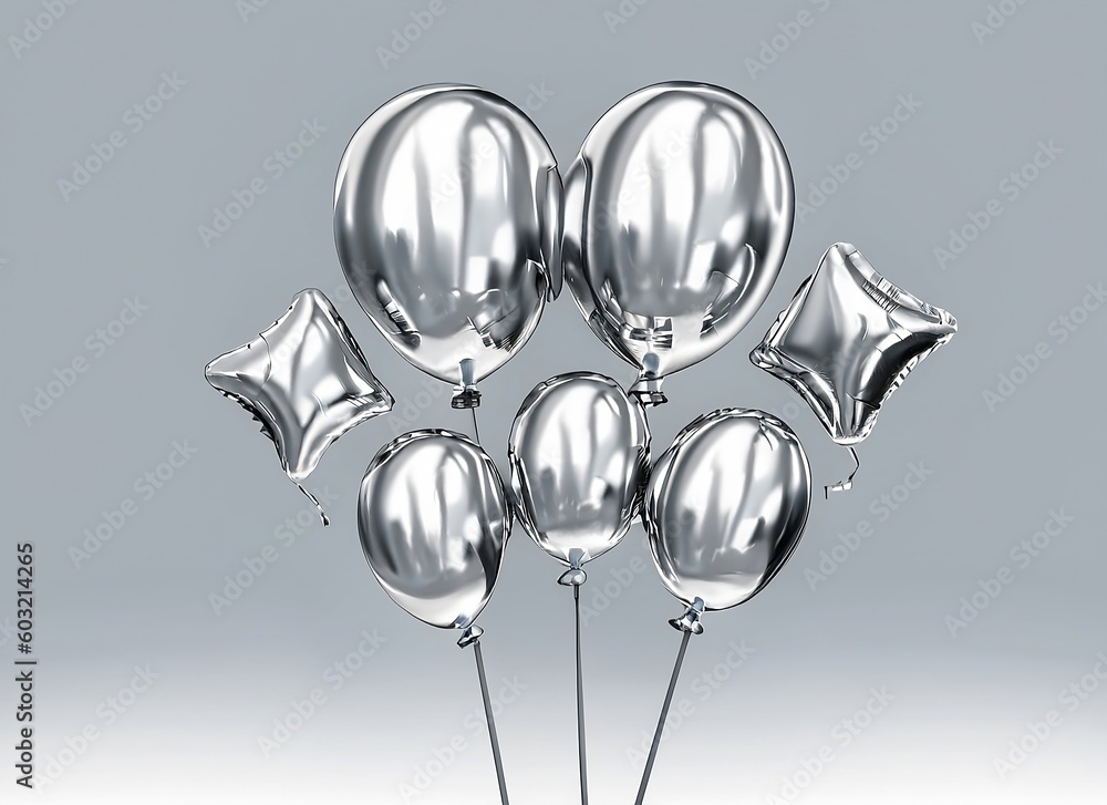silver ballon