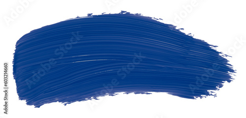 Shiny blue brush watercolor painting isolated on transparent background. watercolor png