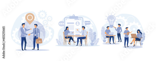 work, business, environment, office, people, workplace, employee, teamwork, corporate, happy, together, illustration, computer, vector, success, flat, colleague, modern, female, concept, professional,