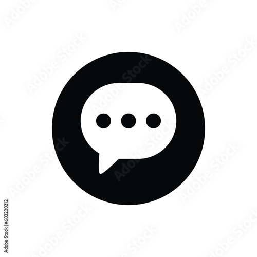 Message bubble vector icon