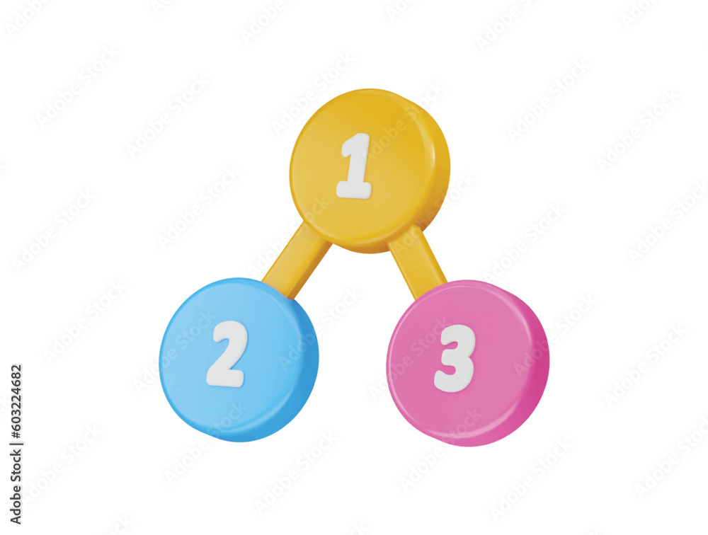 three circles with the letters of 1, 2 and 3 on them three circles with the letters of 1, 2 and 3 on them