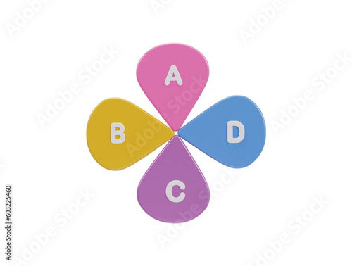 infographic icon 3d rendering vector illustration