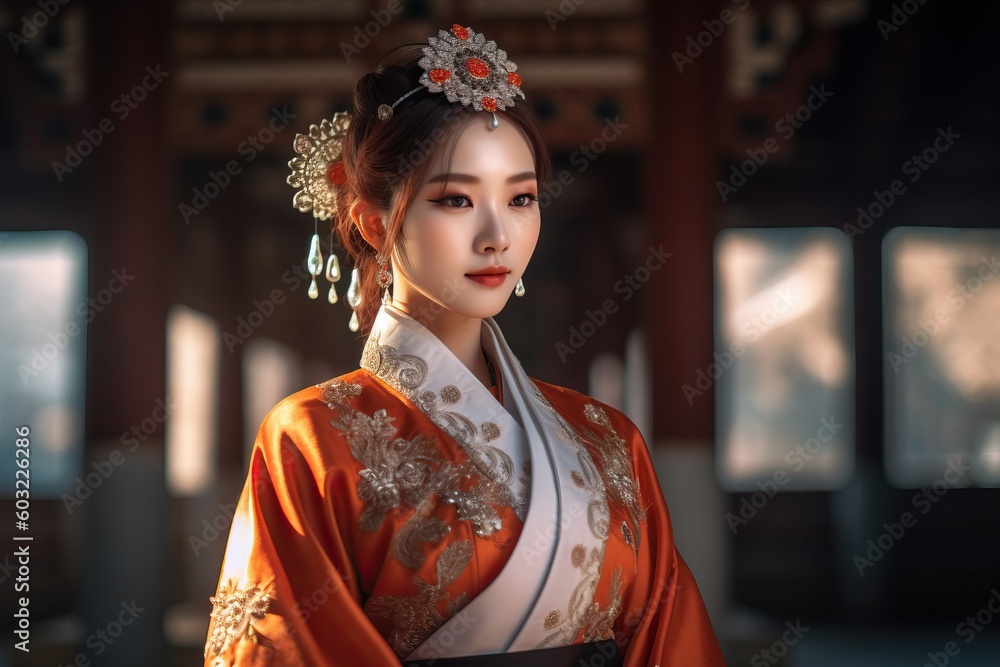 Portrait a beautiful asian woman ai generate Portrait a beautiful asian woman ai generate