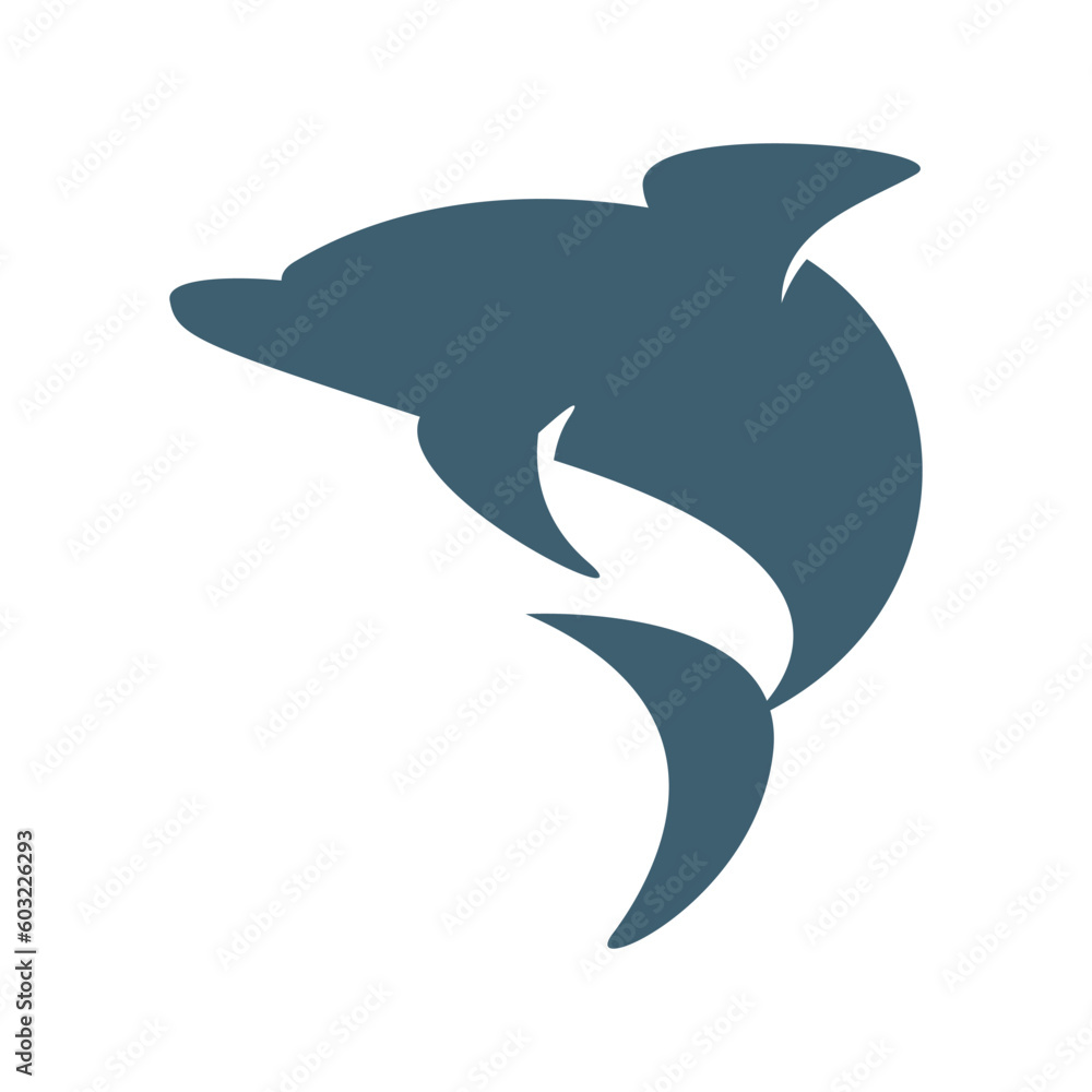 Fototapeta premium Dolphin logo icon design