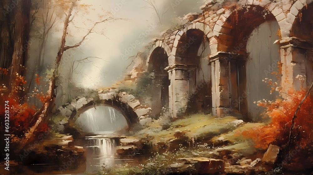 Naklejka premium Ancient ruins