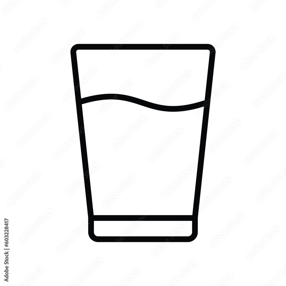 glass of water icon vector design template glass of water icon vector design template