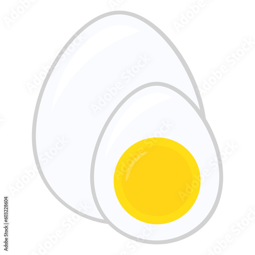 egg icon, vector flat icon