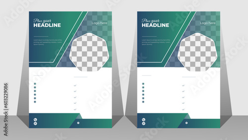 Vector and editable flyer design template for  travel agency , tour flyer, tourism color , a4 size and print ready leaflet .