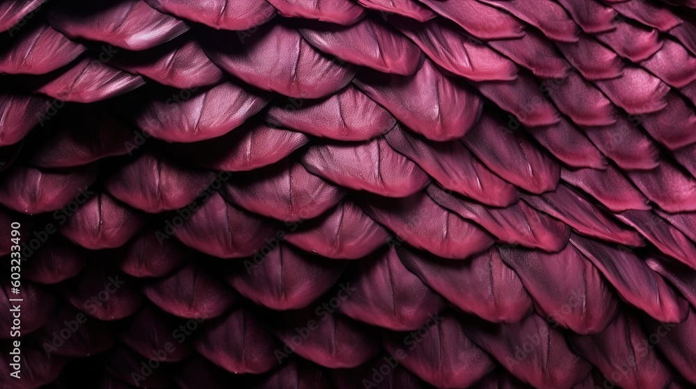 a close up of a red bird's feathers pattern. generative ai a close up of a red bird's feathers pattern. generative ai