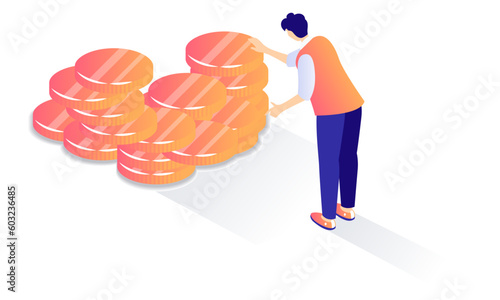 Finance Isometric Icons 
