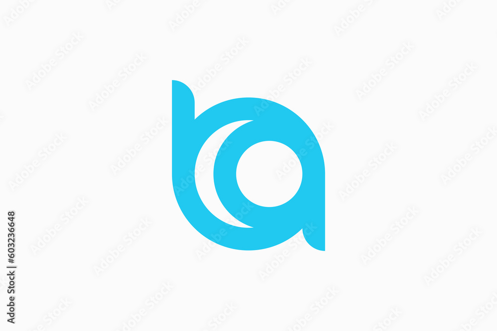 Letter BA logo design vector premium Letter BA logo design vector premium