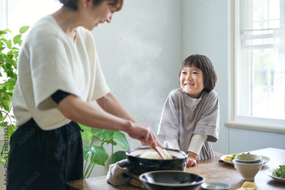 親子で朝ごはん 親子で朝ごはん