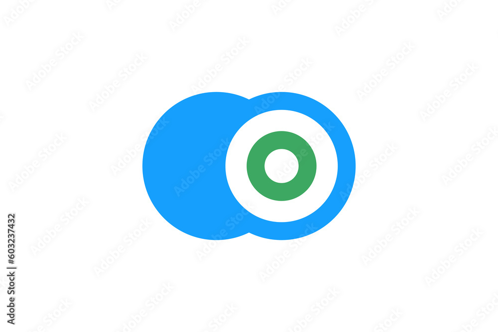 two round focus logo design vector premium two round focus logo design vector premium
