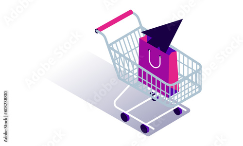 Online Shopping Isometric