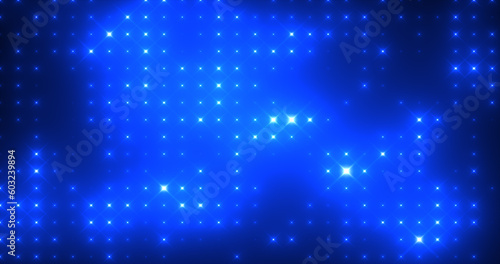 Wallpaper Mural Abstract loop glowing yellow orange brightldisco wall with light bulbs abstract background Torontodigital.ca