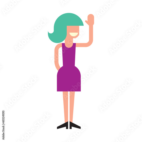 Cartoon people characters Flat style