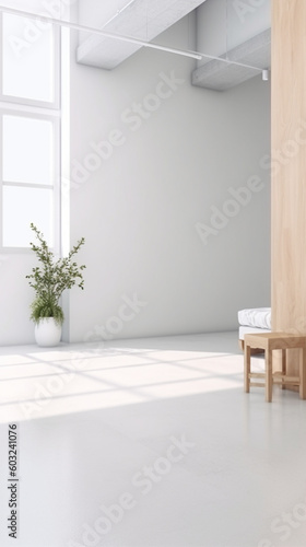 empty white room