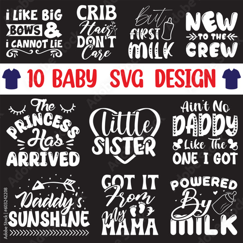 Baby SVG Bundle T-shirt design boy and girl 