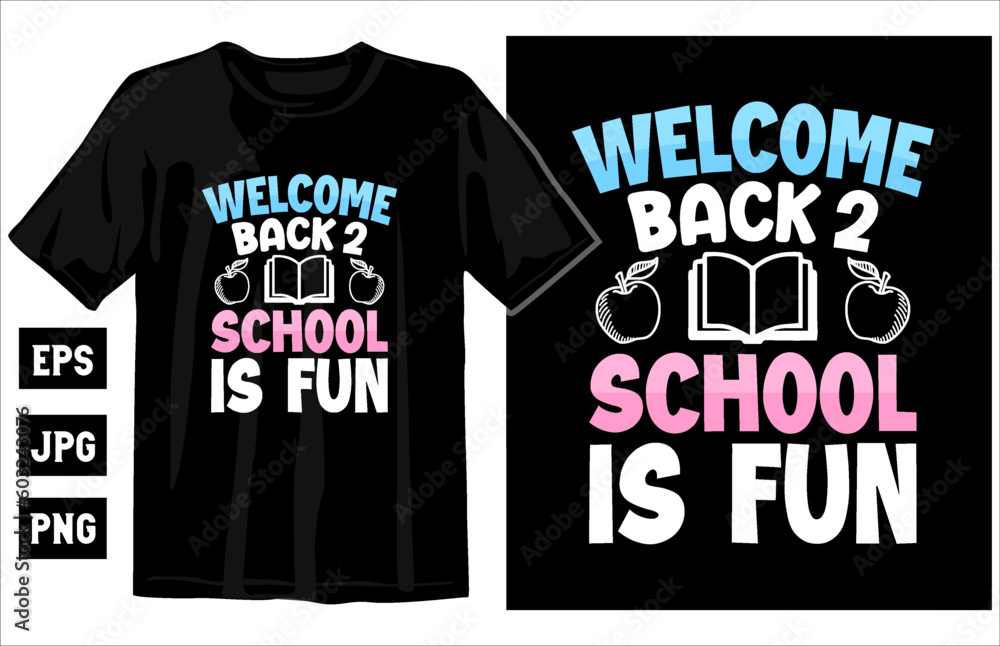 Back to school t-shirt vector, Hello Kindergarten T-Shirt, Kids colorful t-shirt Back to school t-shirt vector, Hello Kindergarten T-Shirt, Kids colorful t-shirt
