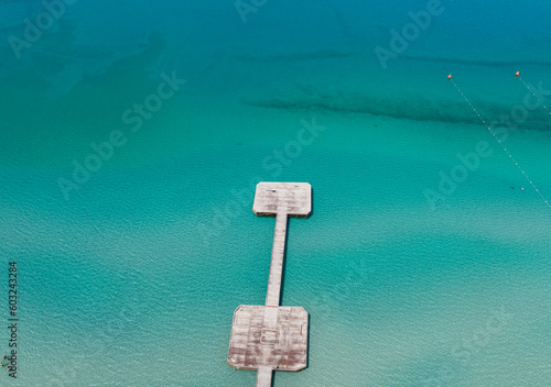 Fototapeta Naklejka Na Ścianę i Meble -  Ilica Beach Summer Season Drone Photo, Alacati Cesme, Izmir Turkey (Turkiye)