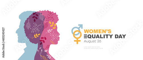 Women's Equality Day banner. Modern design.