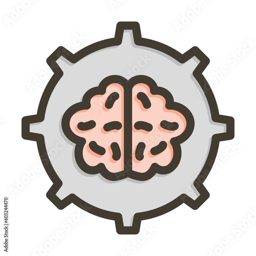 Stress Management Vector Thick Line Filled Colors Icon Design