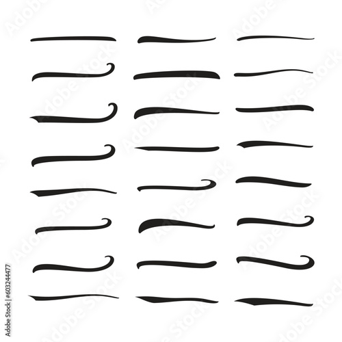 Text Tails Swoosh Baseball Sign, Typography Texting letters, font swoosh tail ornamental vector, baseball tail shape for text ornaments football or athletics tail, ornamental swash underline Swirl 