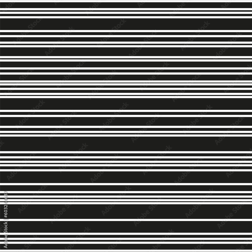 Black stripes different thickness. Abstract geometric pattern. Digital futuristic wallpaper. Vector illustration. Black stripes different thickness. Abstract geometric pattern. Digital futuristic wallpaper. Vector illustration.