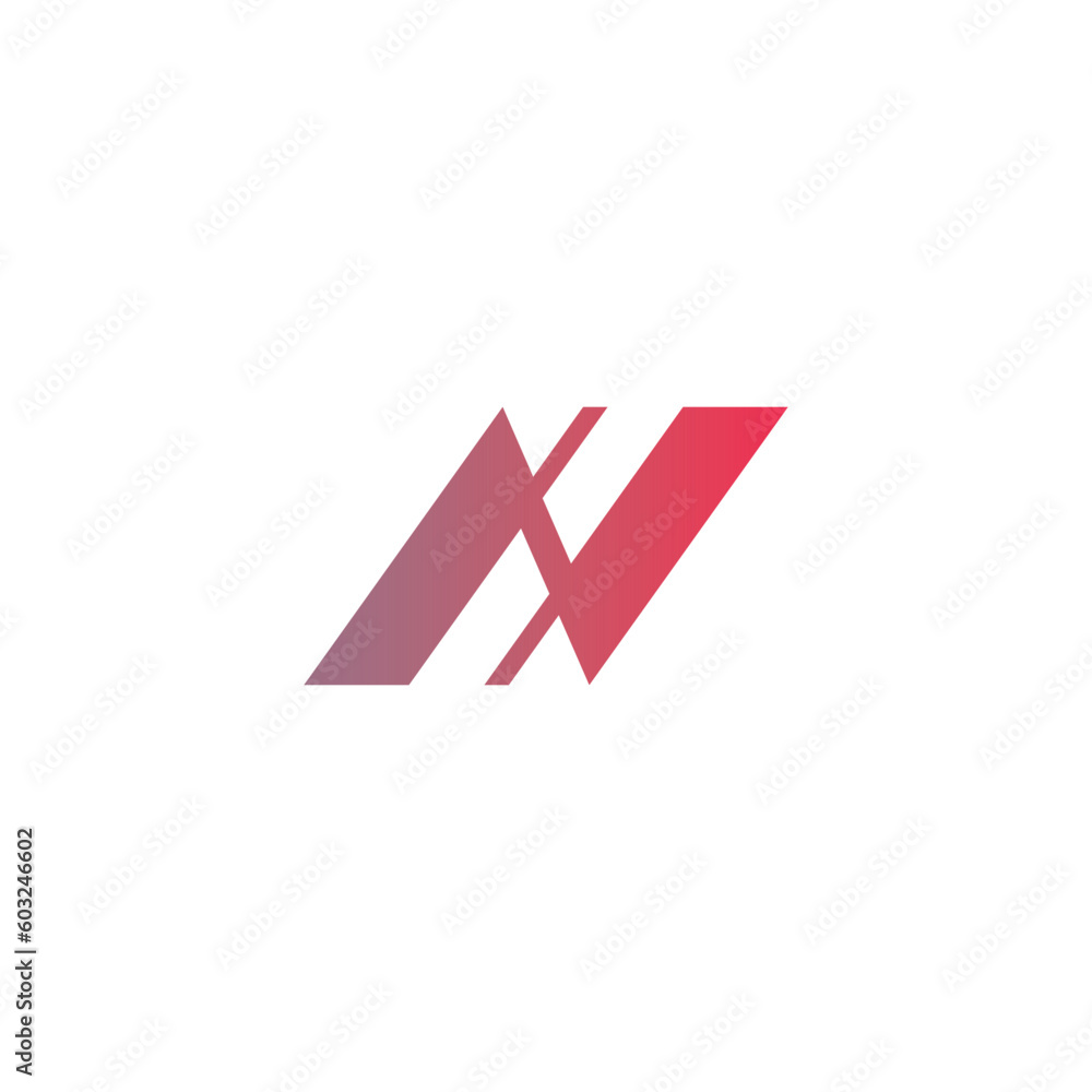 Letter N Simple Design. N Initial Creative Design Letter N Simple Design. N Initial Creative Design