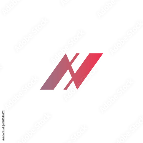 Letter N Simple Design. N Initial Creative Design