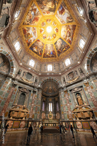 Italia  Toscana  Firenze  Cappelle Medicee. Le cappelle medicee  costruite quale luogo di sepoltura della famiglia Medici. La Cappella dei Principi.