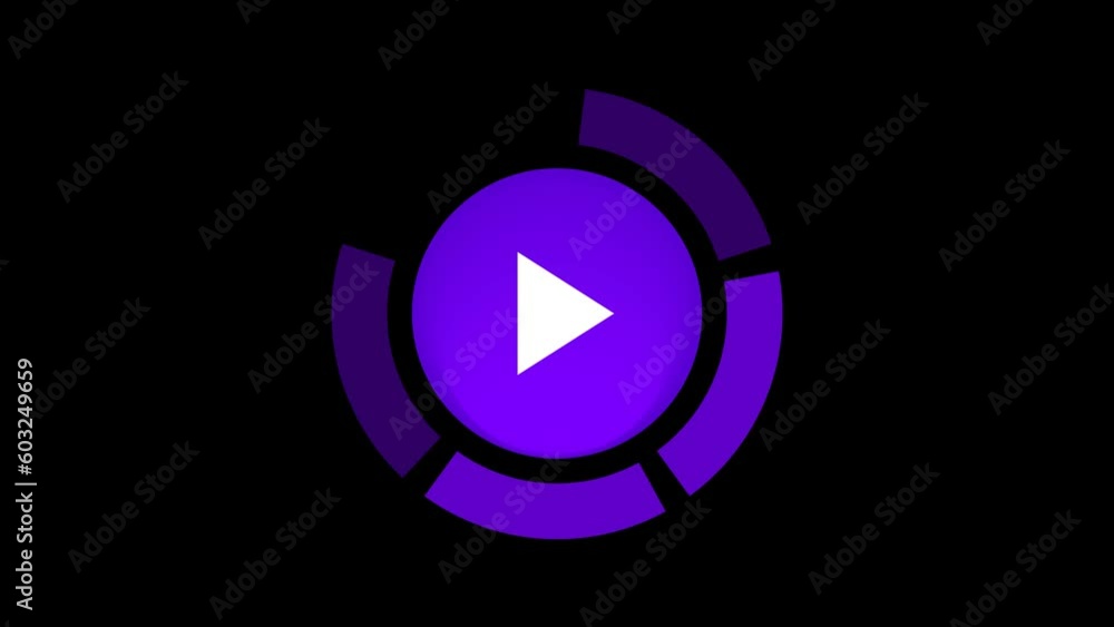 Play button. Violet color. Alpha channel. Play button. Violet color. Alpha channel.