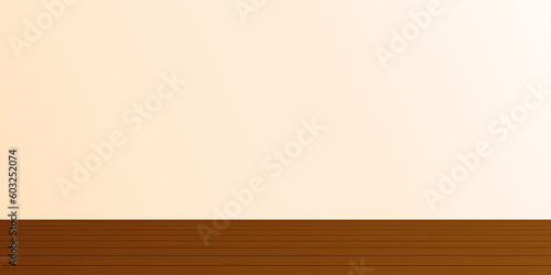 Wall background with wooden floor