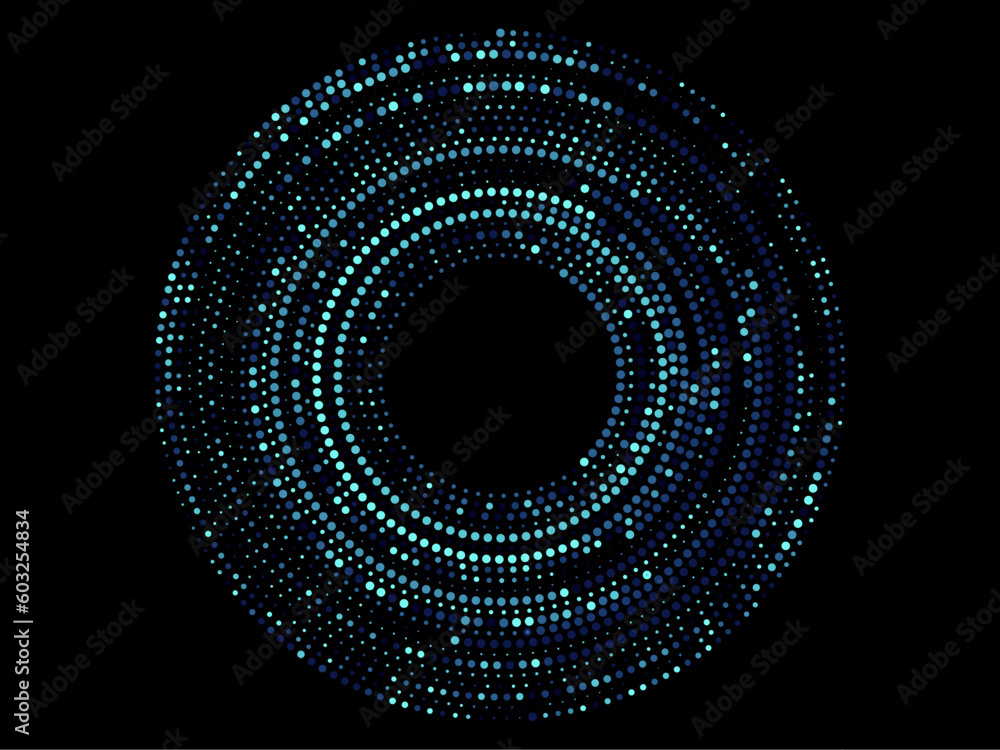 Set of halftone round dotted frames. Design element for frame, logo, web pages, prints, posters, template. Set of halftone round dotted frames. Design element for frame, logo, web pages, prints, posters, template.