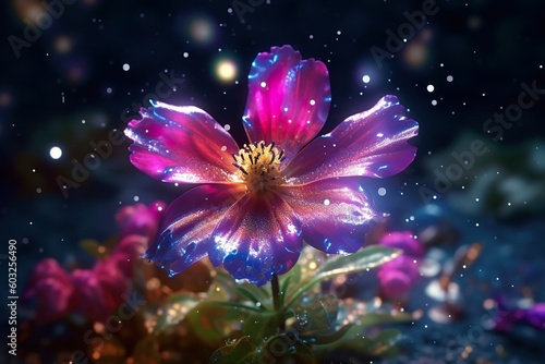 Attractive and classy image of cosmos flowers generated by AI © Tayyaba