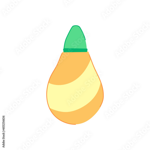 mother nasal aspirator cartoon. suction infant, flu nose mother nasal aspirator sign. isolated symbol vector illustration