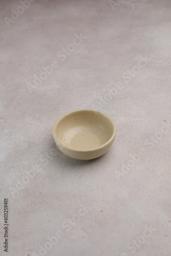 Empty small bowl, isolated, copy space