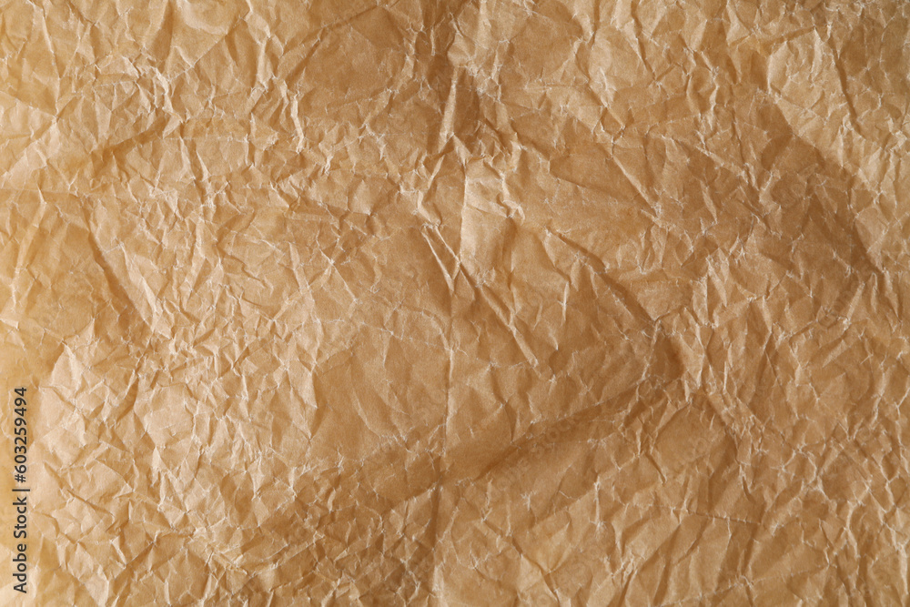 Obraz premium Texture of baking paper sheet on whole background, close up