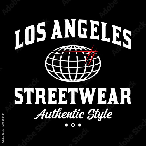 Los Angeles y2k streetwear vintage style colorful slogan quote vector icon illustration background. Suitable for tshirt, clothing, poster, banner, flyer, sticker