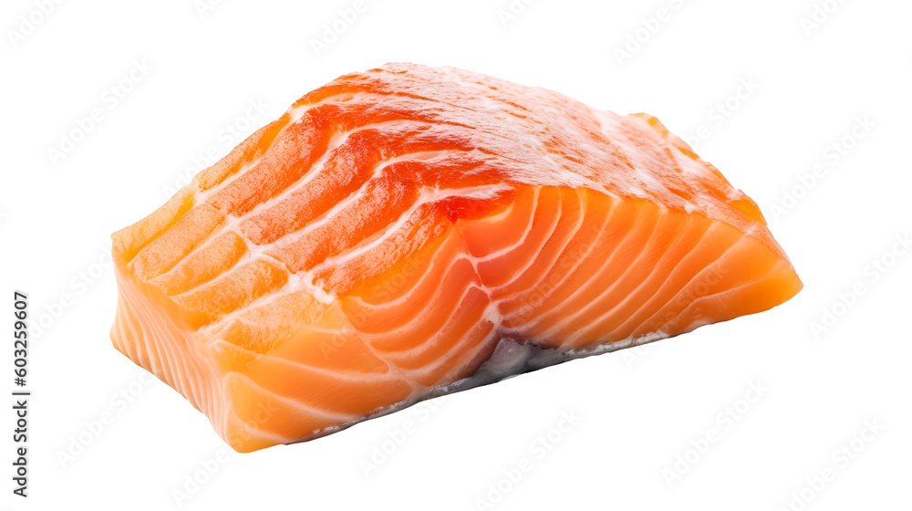 Raw salmon steak isolated on transparent background. PNG format Raw salmon steak isolated on transparent background. PNG format