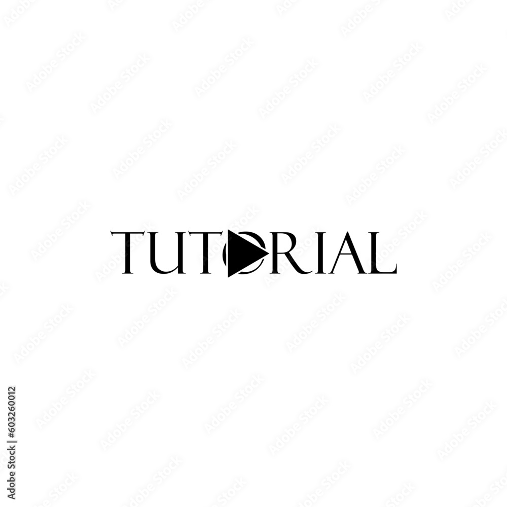 Tutorial icon isolated on white background Tutorial icon isolated on white background