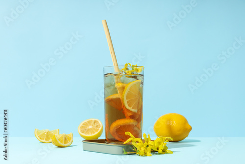 Ice tea - drink for refreshing in hot summer weather