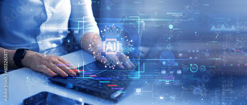 Artificial intelligence science, technology and innovation.Big data technology and data science. Machine learning and artificial Intelligence(AI). 